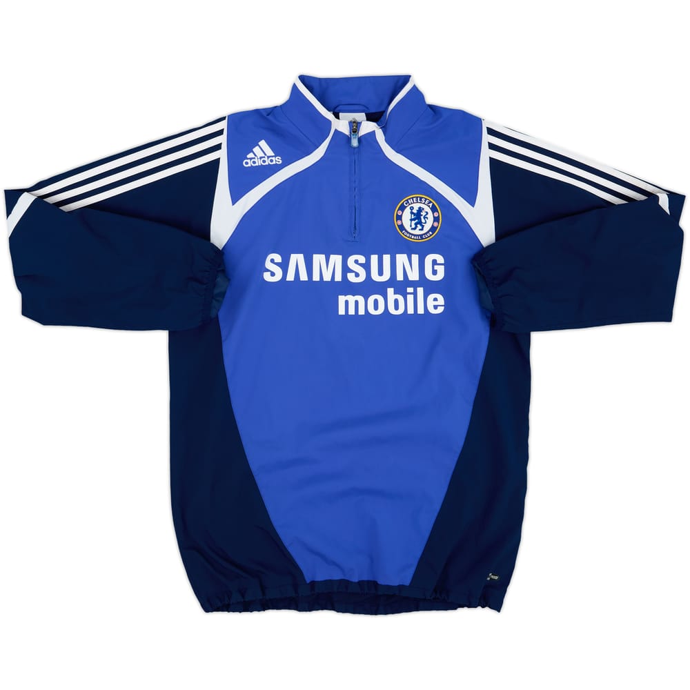 2007-08 Chelsea adidas 1/4 Zip Drill Top - 8/10 - (M)
