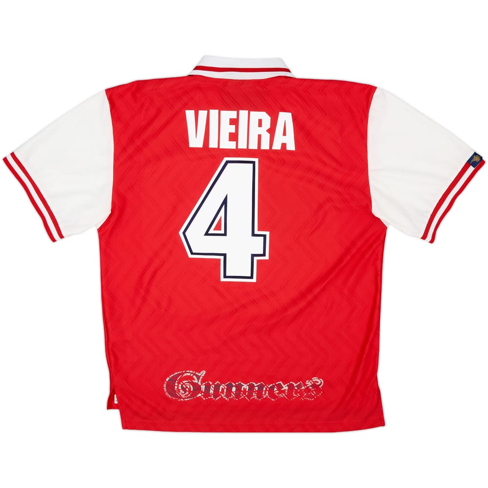 1996-98 Arsenal Home Shirt Vieira #4 - 6/10 - (XL)