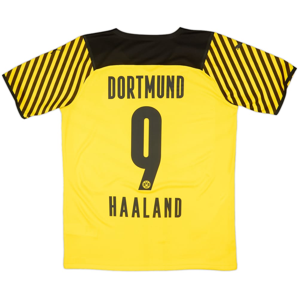 2021-22 Borussia Dortmund Player Issue Home Shirt Haaland #9 (L)