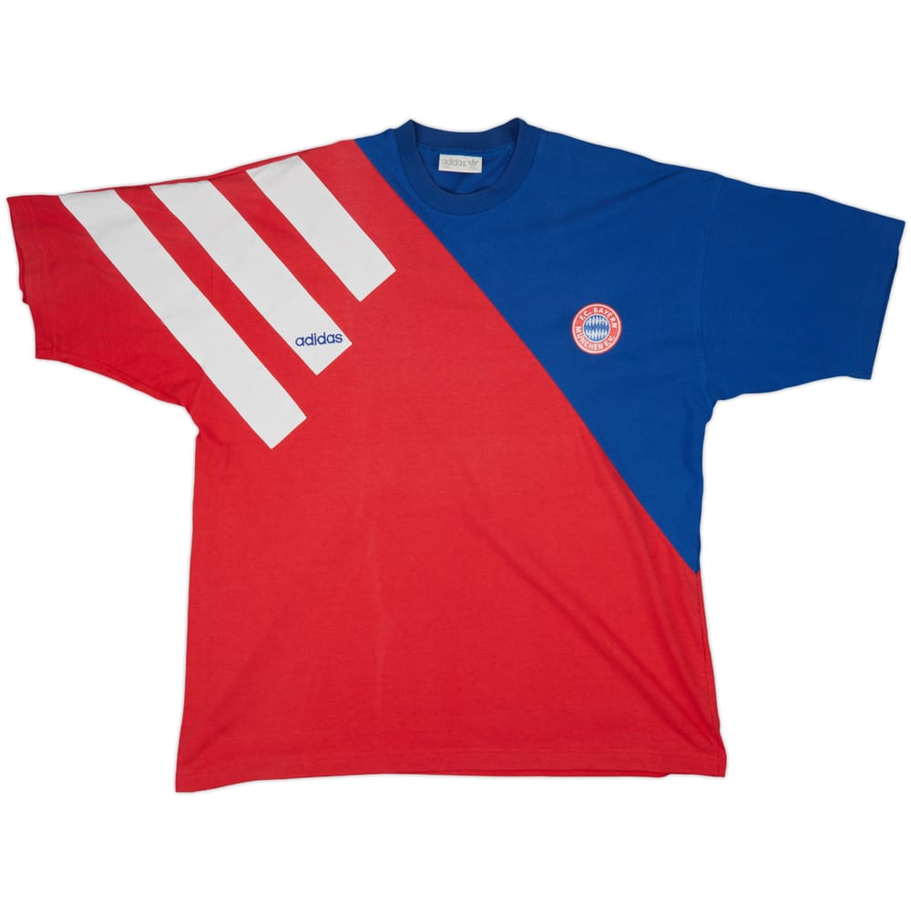 1991-92 Bayern Munich adidas Cotton T-Shirt - 6/10 - (XL)