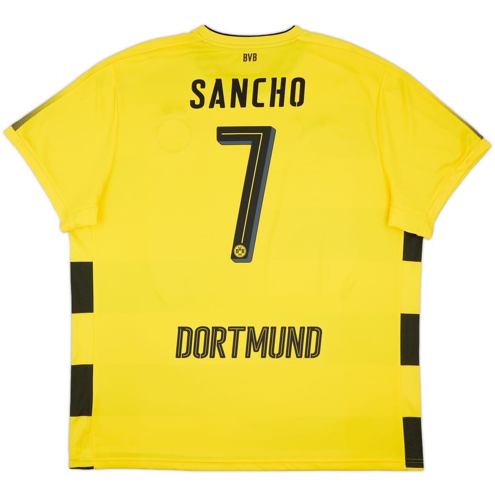 2017-18 Borussia Dortmund Home Shirt Sancho #7 - 9/10 - (3XL)
