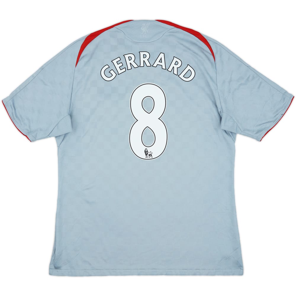 2008-09 Liverpool Away Shirt Gerrard #8 - 6/10 - (L)