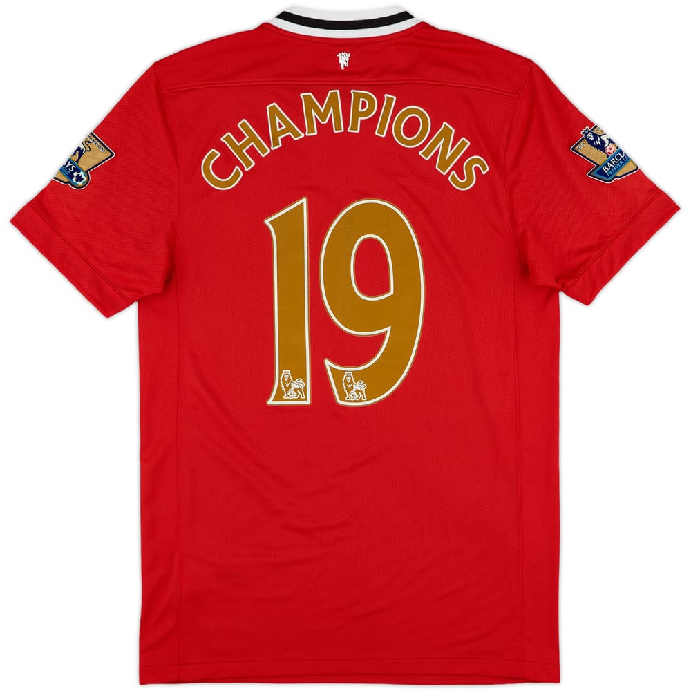 2011-12 Manchester United Home Shirt Champions #19 - 8/10 - (S)