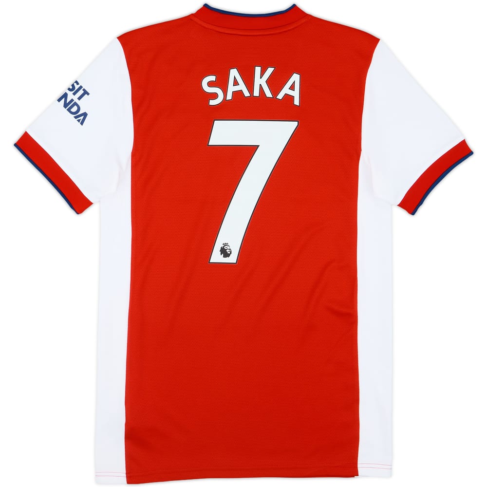 2021-22 Arsenal Home Shirt Saka #7 - 9/10 - (S)