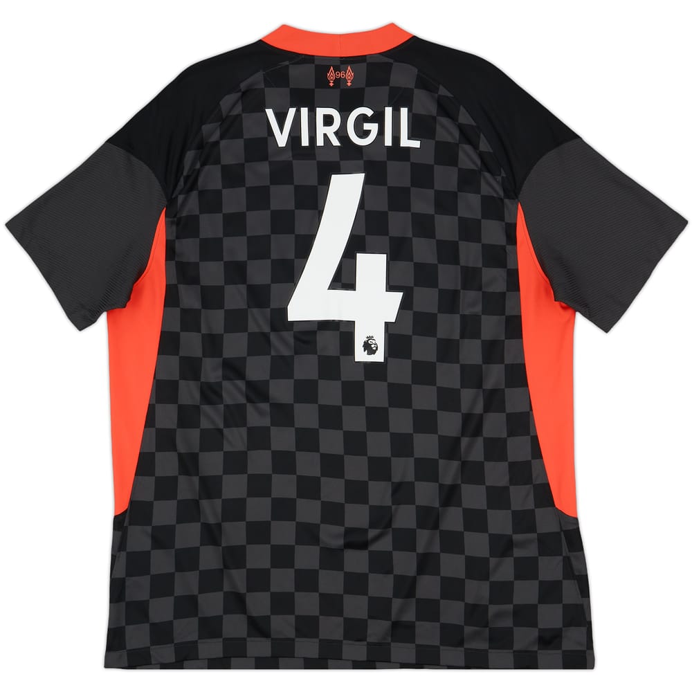 2020-21 Liverpool Third Shirt Virgil #4 - 9/10 - (XL)