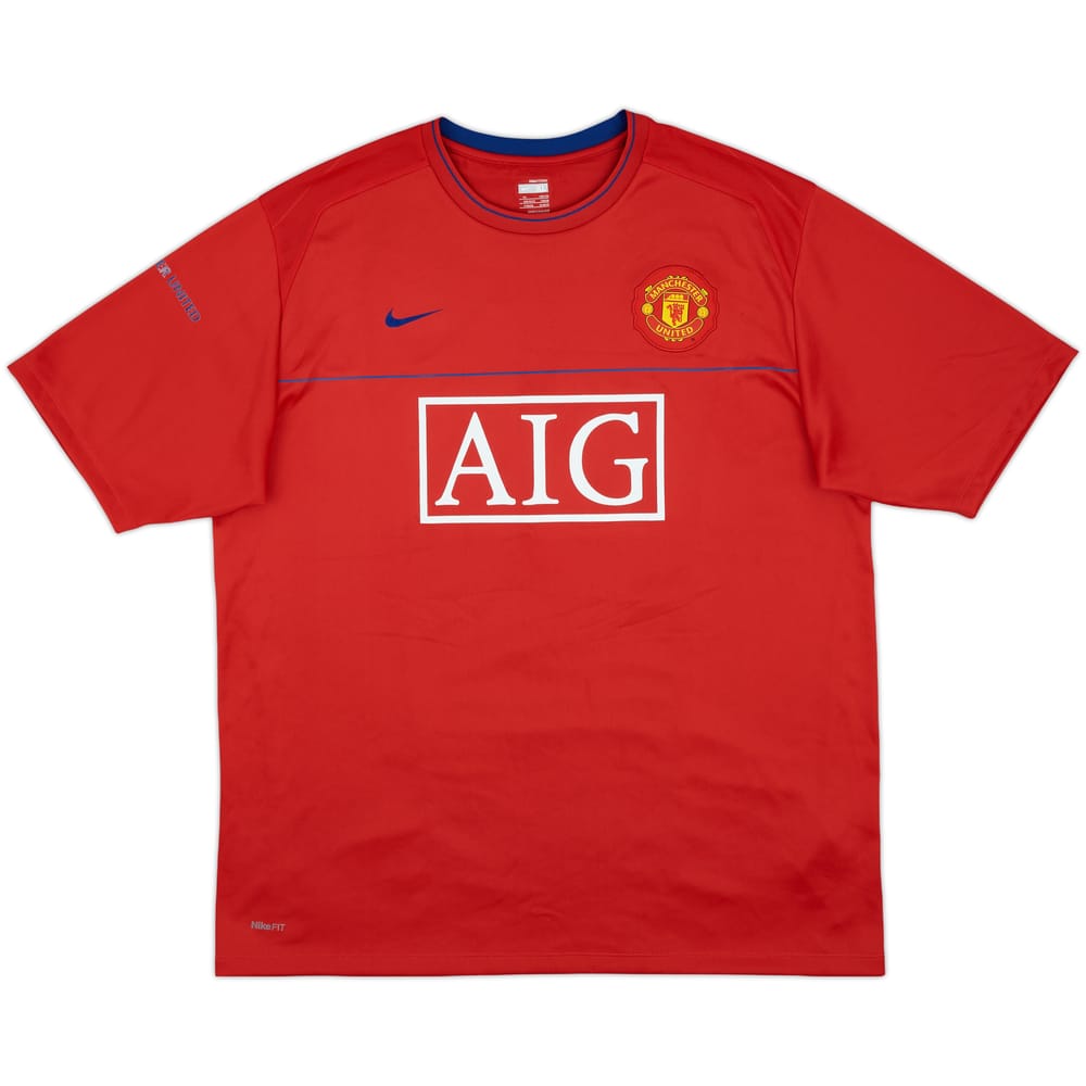 2008-09 Manchester United Nike Training Shirt - 9/10 - (XL)