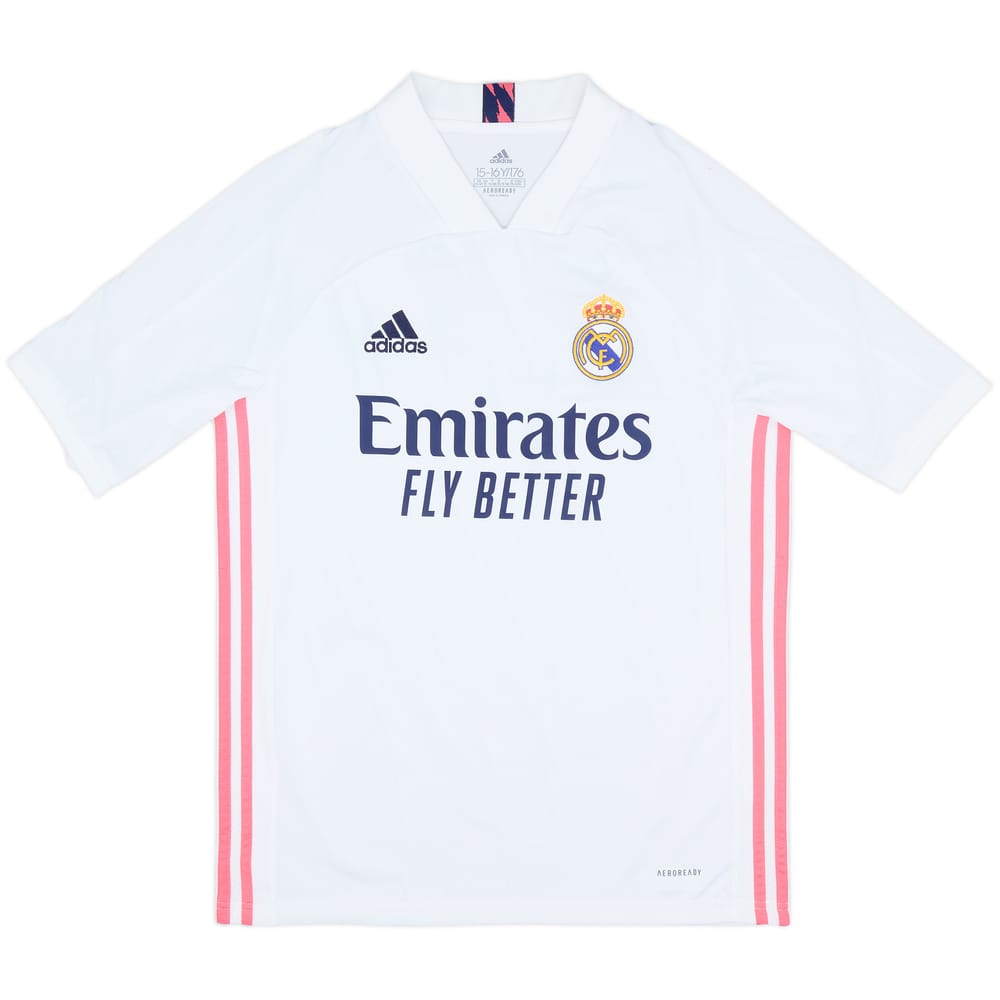 2020-21 Real Madrid Home Shirt - 8/10 - (XL.Boys)