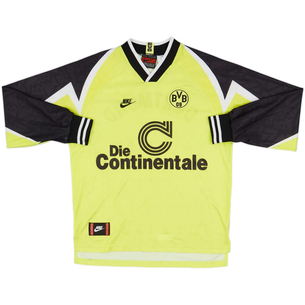 1995-96 Borussia Dortmund Home L/S Shirt - 6/10 - (M)