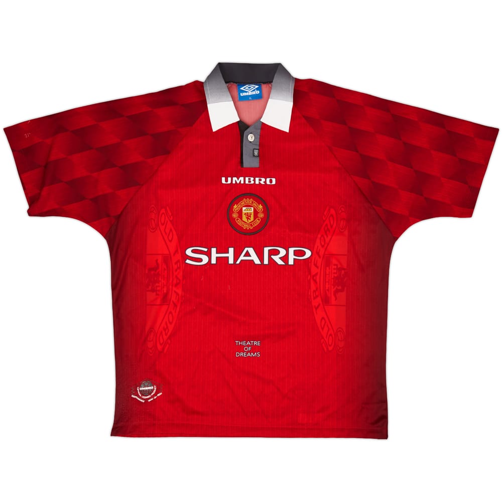 1996-98 Manchester United Home Shirt - 5/10 - (XL)