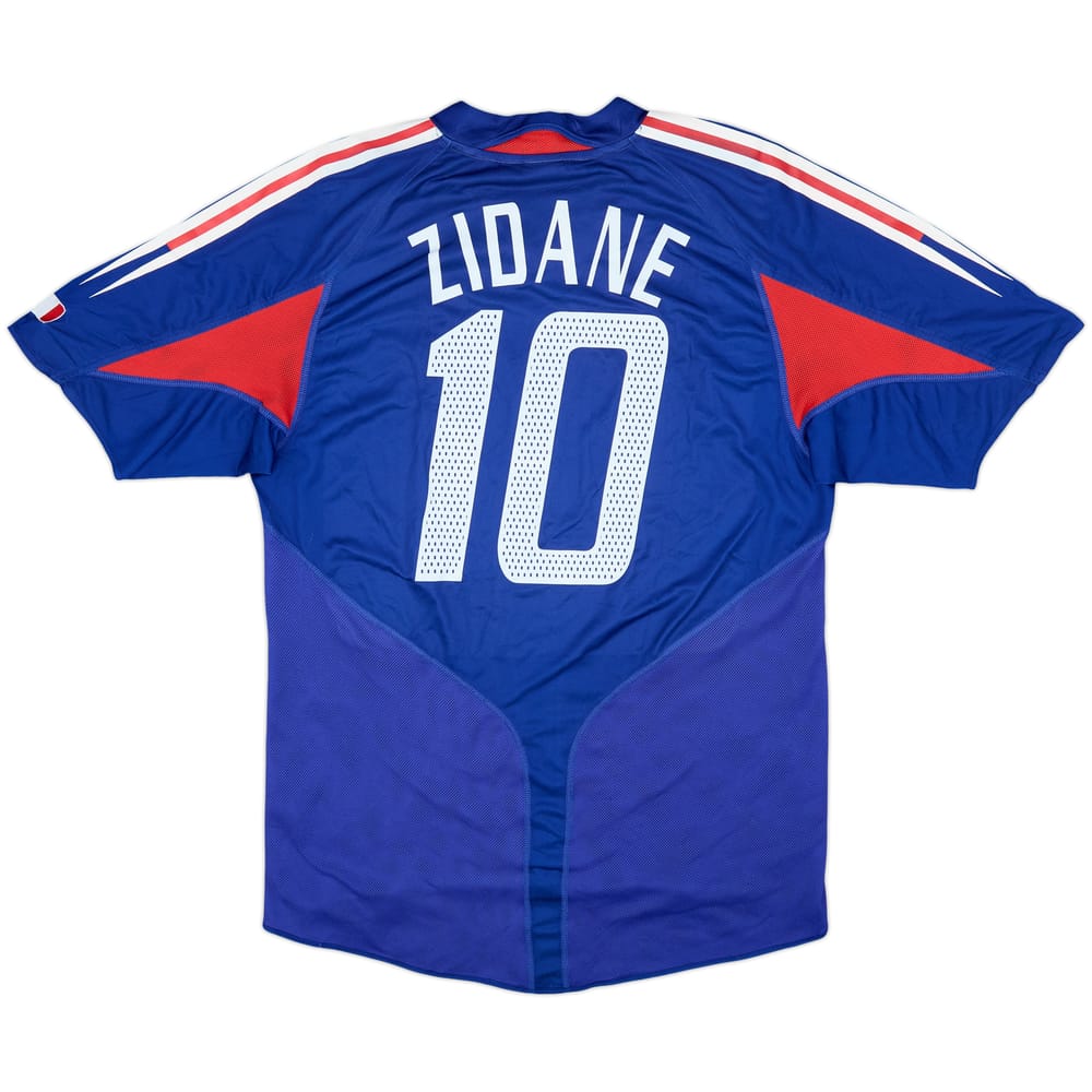 2004-06 France Home Shirt Zidane #10 - 4/10 - (L)