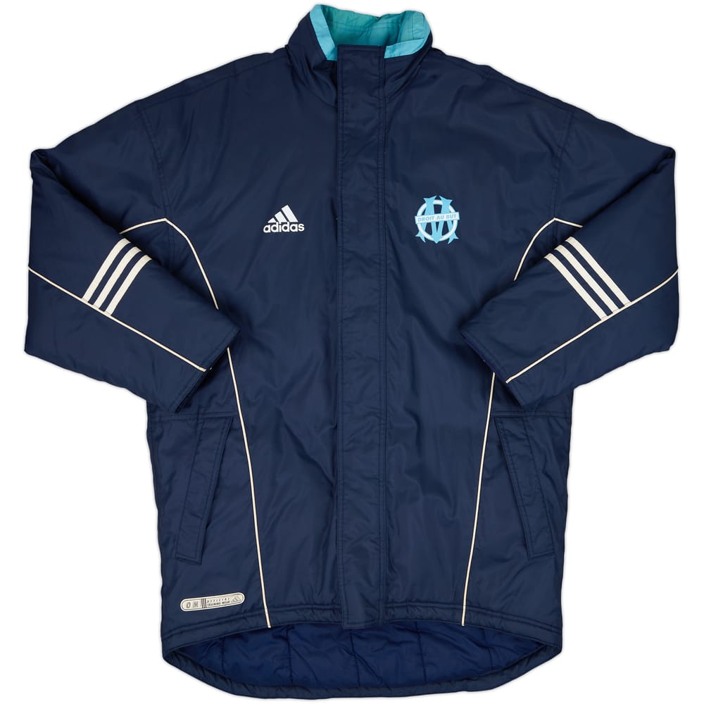 1999-00 Olympique Marseille adidas Padded Bench Coat - 8/10 - (M/L)