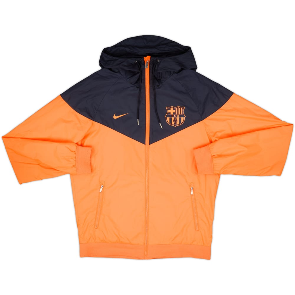 2018-19 Barcelona Nike Hooded Rain Jacket - 7/10 - (S)