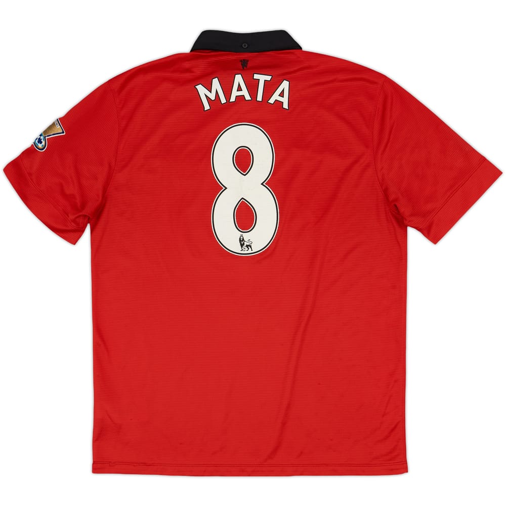 2013-14 Manchester United Home Shirt Mata #8 - 5/10 - (L)