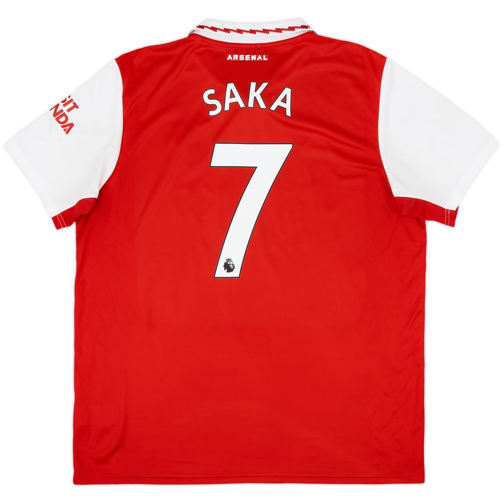 2022-23 Arsenal Home Shirt Saka #7 - 9/10 - (XL)