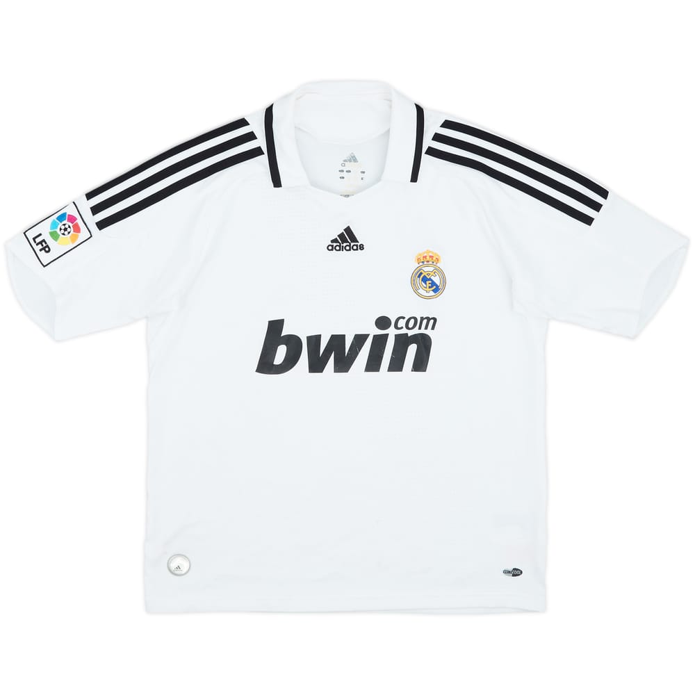 2008-09 Real Madrid Home Shirt - 5/10 - (M.Boys)