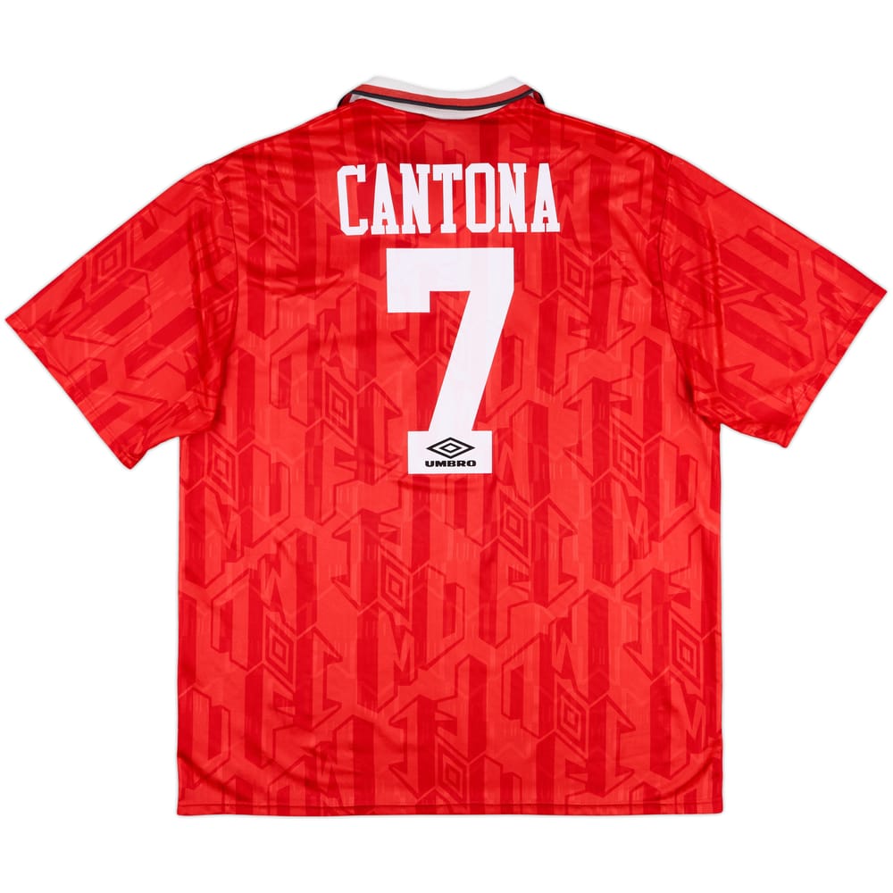 1992-94 Manchester United Home Shirt Cantona #7 - 7/10 - (XXL)