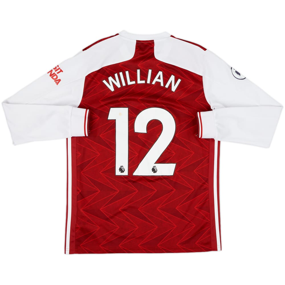 2020-21 Arsenal Home L/S Shirt Willian #12 - 5/10 - (M)