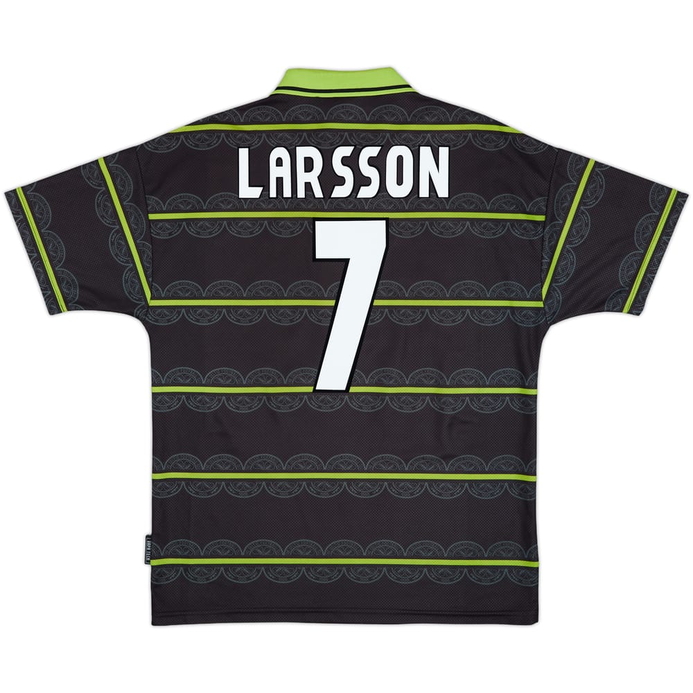 1998-99 Celtic Away Shirt Larsson #7 - 8/10 - (L)