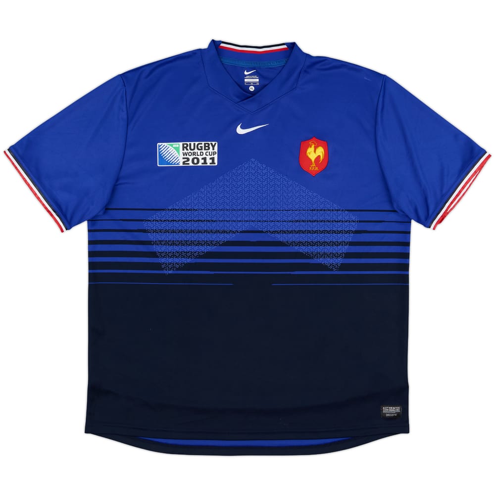 2011-12 France Nike Rugby Home Shirt - 9/10 - (XL)