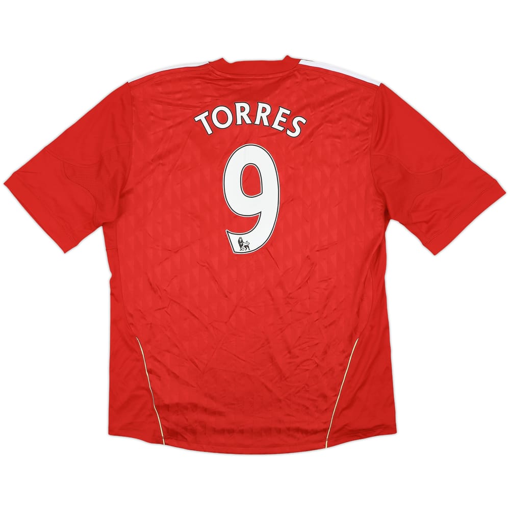 2010-12 Liverpool Home Shirt Torres #9 - 9/10 - (XL)