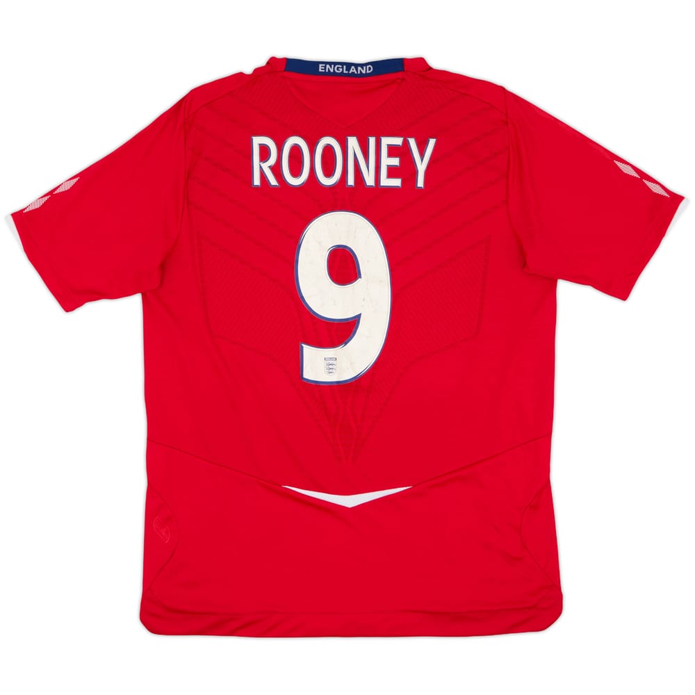 2008-10 England Away Shirt Rooney #9 - 6/10 - (L)