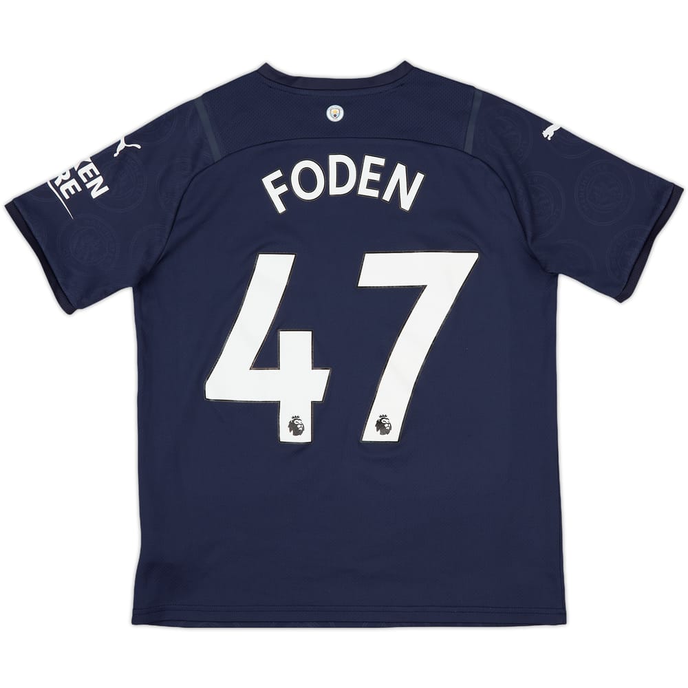 2021-22 Manchester City Third Shirt Foden #47 - 6/10 - (XL.Boys)