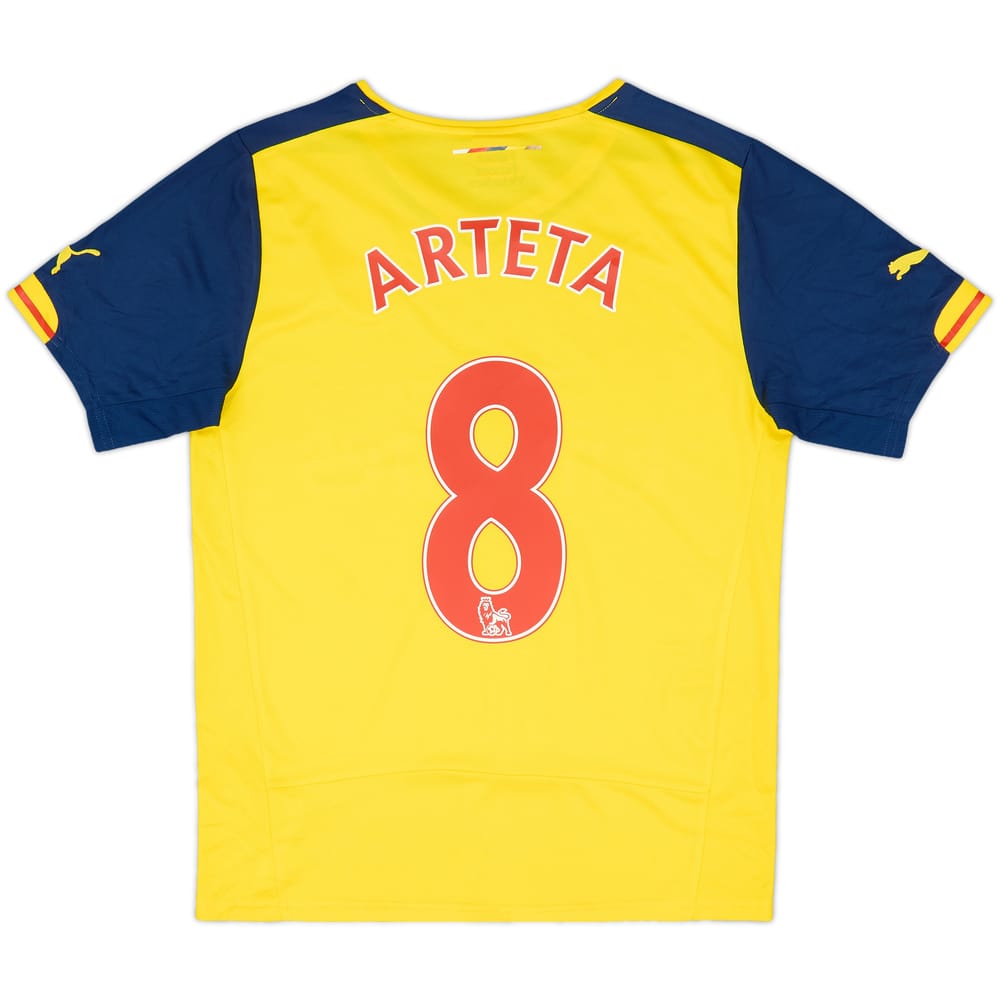 2014-15 Arsenal Away Shirt Arteta #8 - 6/10 - (S)