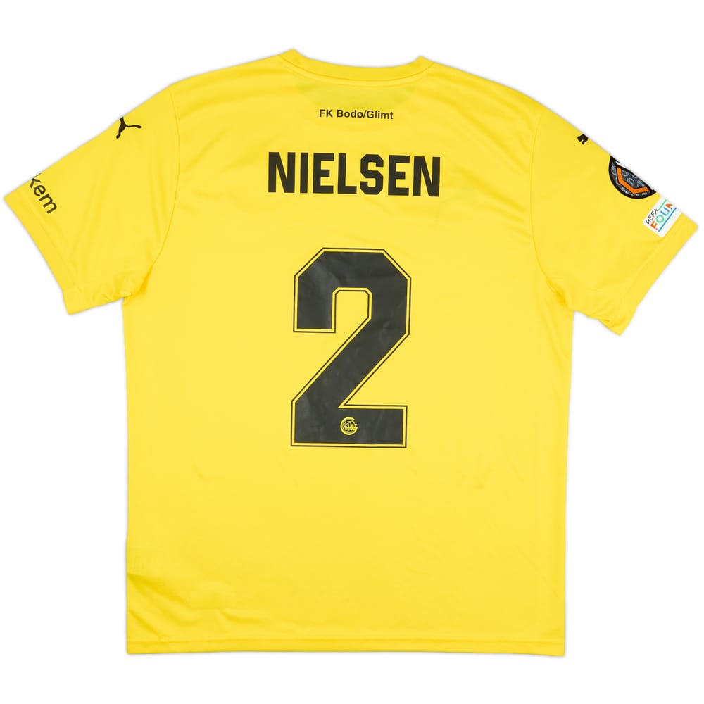 2024-25 Bodo/Glimt Match Issue Europa League Home Shirt Nielsen #2