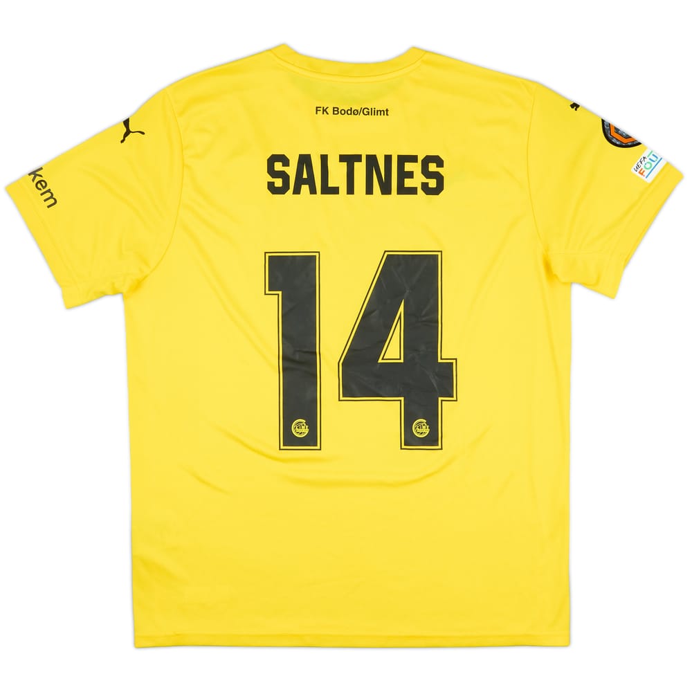 2024-25 Bodo/Glimt Match Issue Europa League Home Shirt Saltnes #14