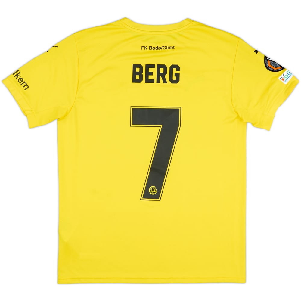 2024-25 Bodo/Glimt Match Issue Europa League Home Shirt Berg #7