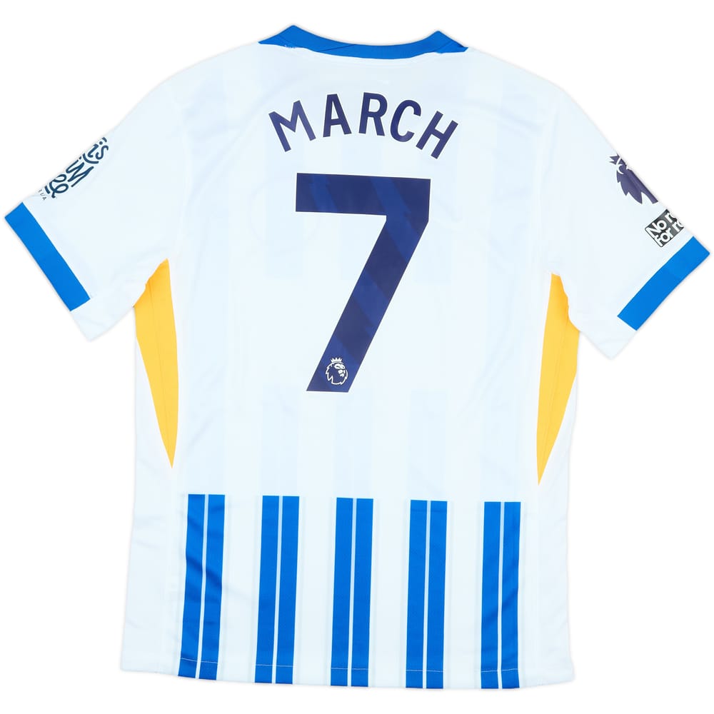 2024-25 Brighton Match Issue Home Shirt March #7