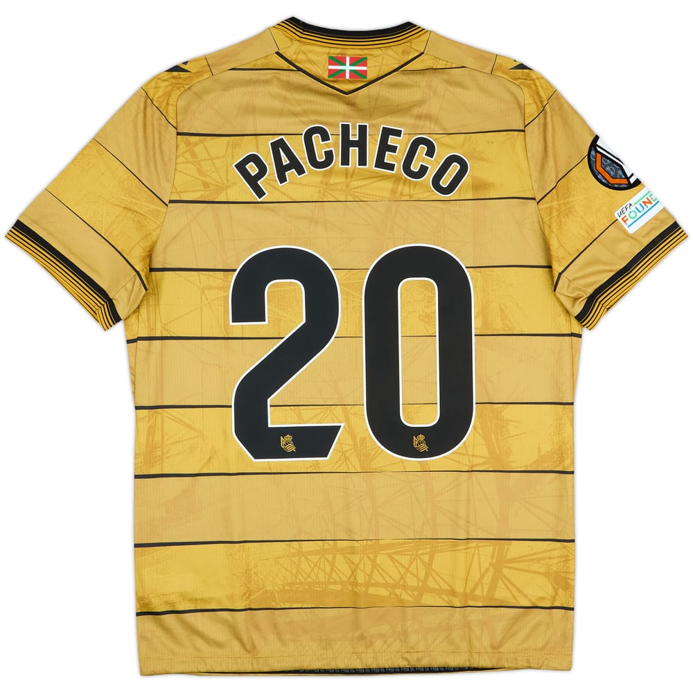 2024-25 Real Sociedad Match Issue Away Shirt Pacheco #20