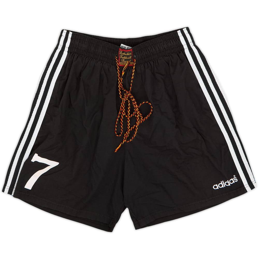 1996-98 Germany Player Issue Home Shorts #7 (Moller) - 8/10 - (M)
