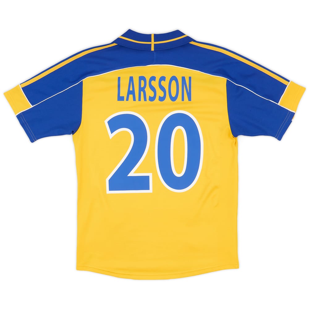 2000-02 Sweden Home Shirt Larsson #20 - 8/10 - (S)