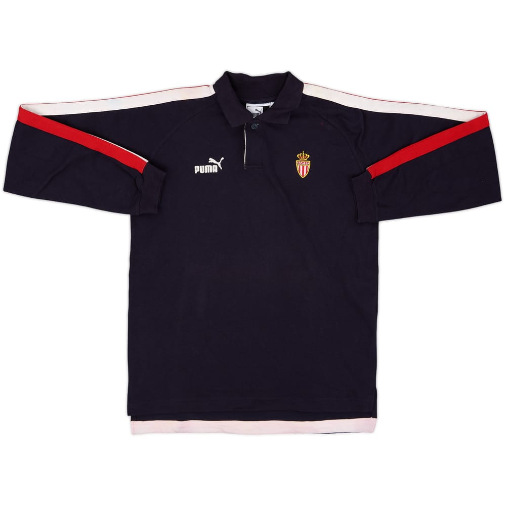 2001-02 Monaco Puma Polo L/S Shirt - 8/10 - (M)