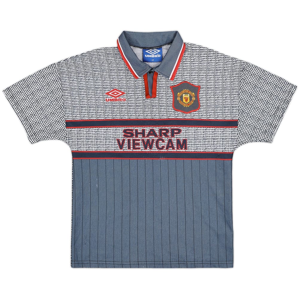 1995-96 Manchester United Away Shirt - 8/10 - (L.Boys)