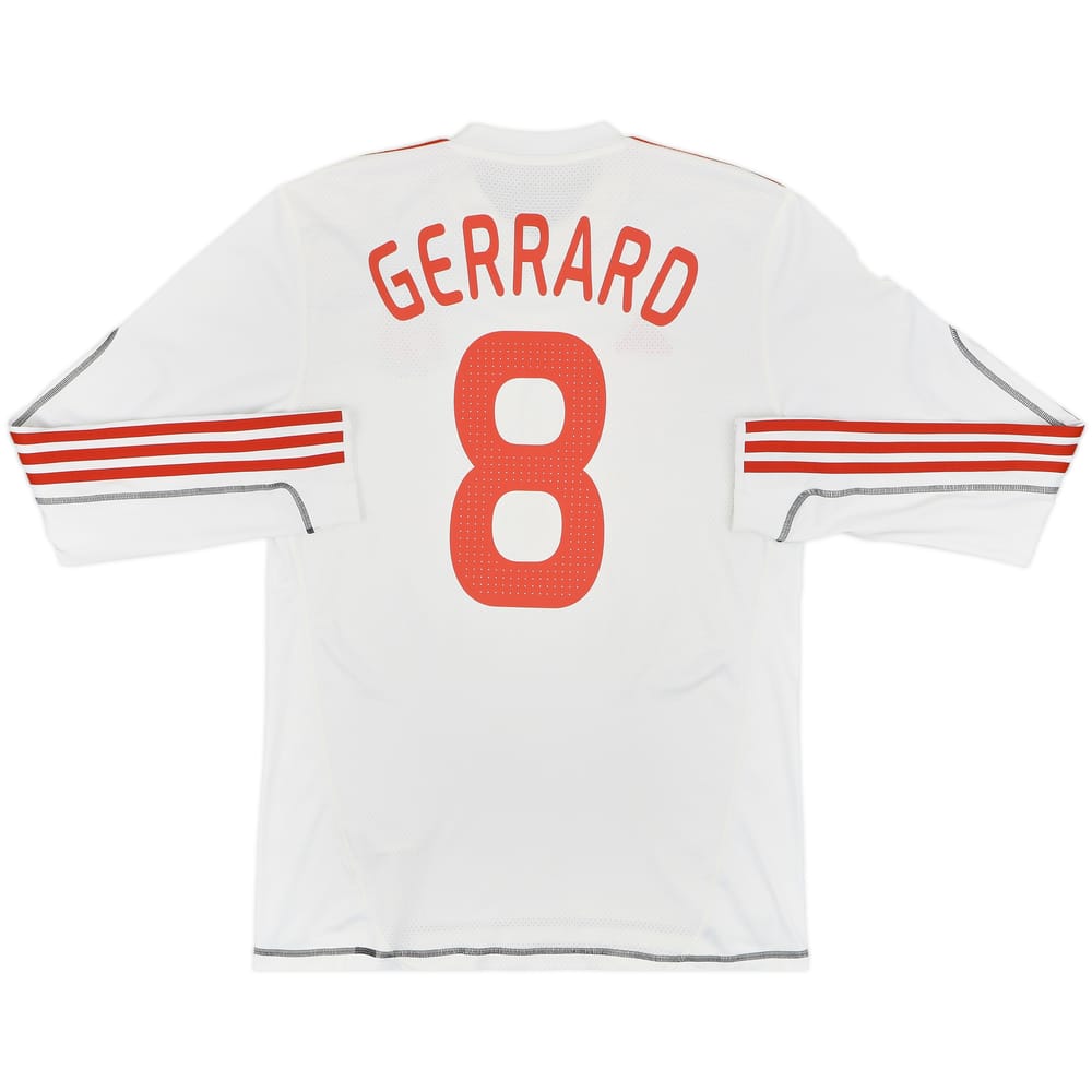 2009-10 Liverpool Third L/S Shirt Gerrard #8 - 6/10 - (L)