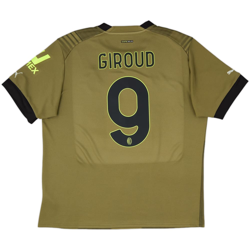 2022-23 AC MIlan Third Shirt Giroud #9 - 8/10 - (XL)