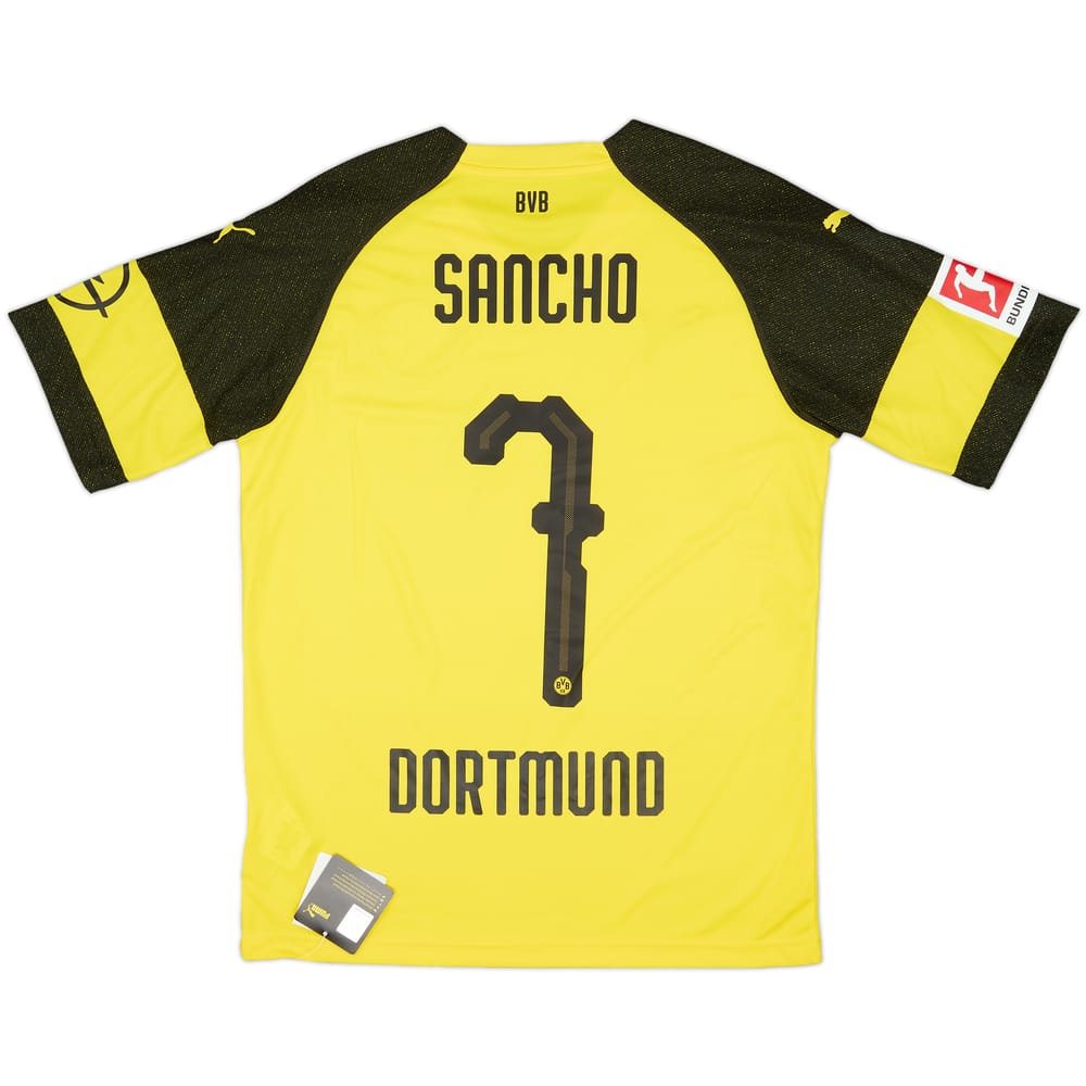 2018-19 Borussia Dortmund Home Shirt Sancho #7 (S)