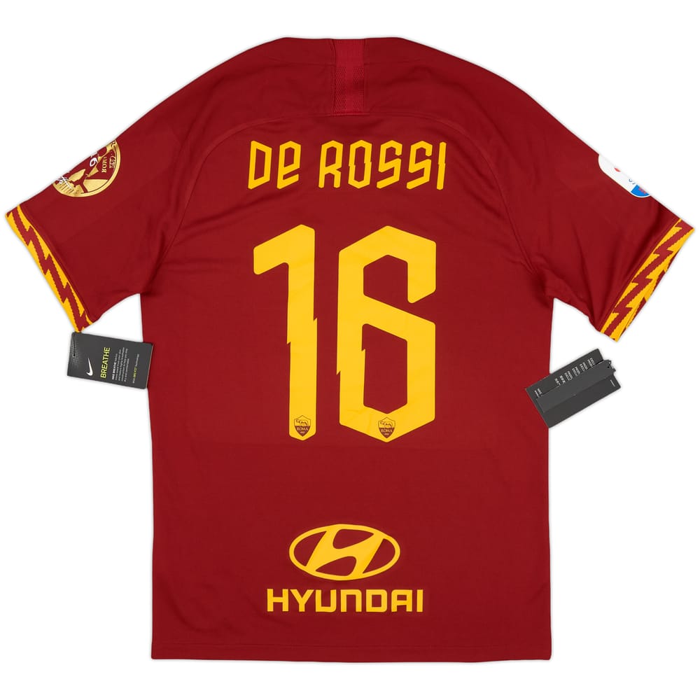 2019-20 Roma Home Shirt De Rossi #16 (S)