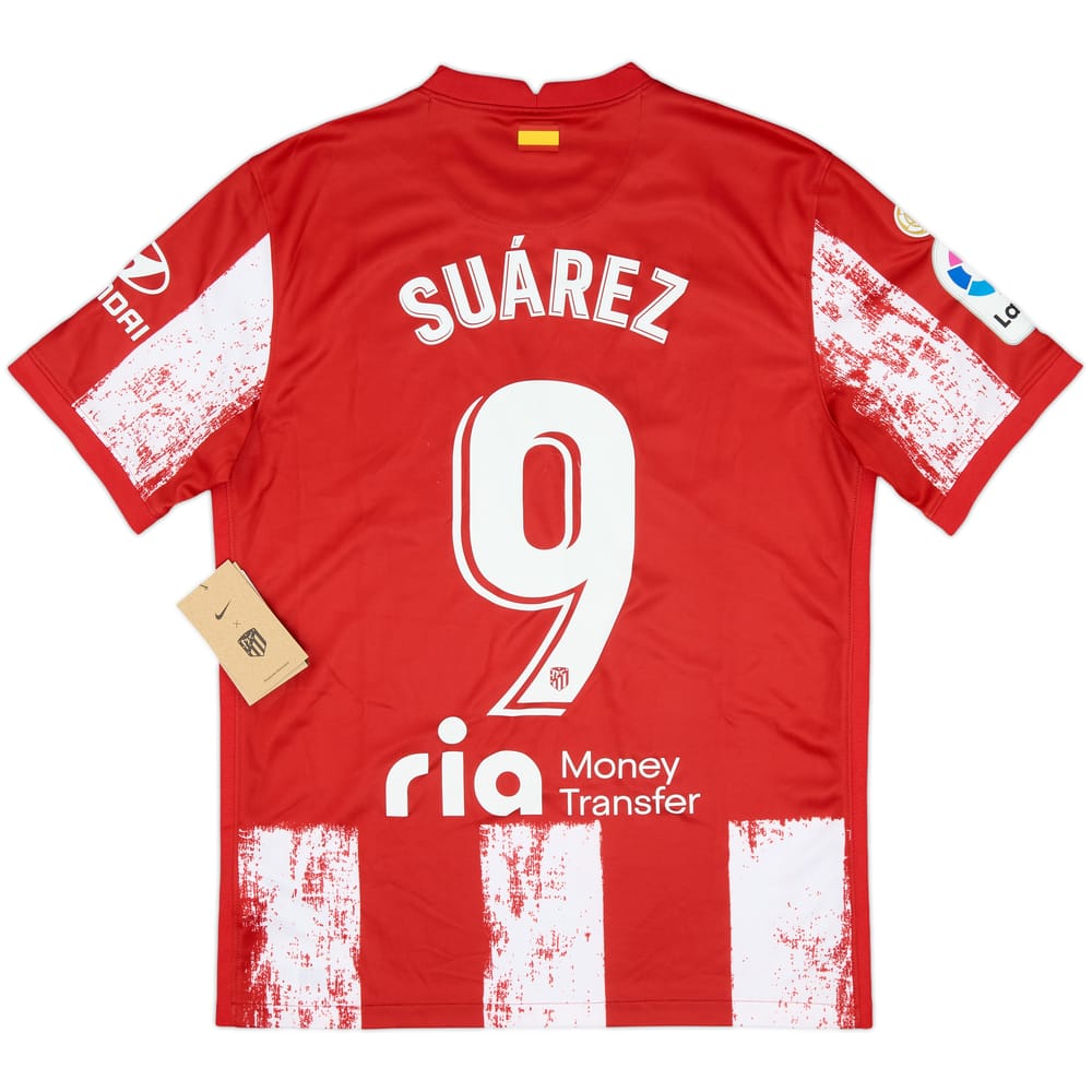 2021-22 Atletico Madrid Home Shirt Suarez #9 (M)