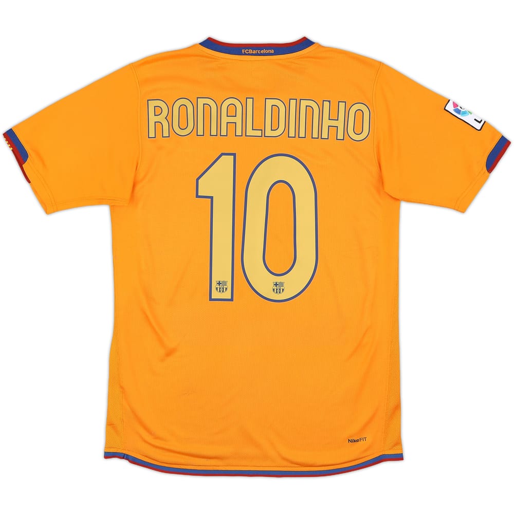 2006-08 Barcelona Away Shirt Ronaldinho #10 - 7/10 - (S)