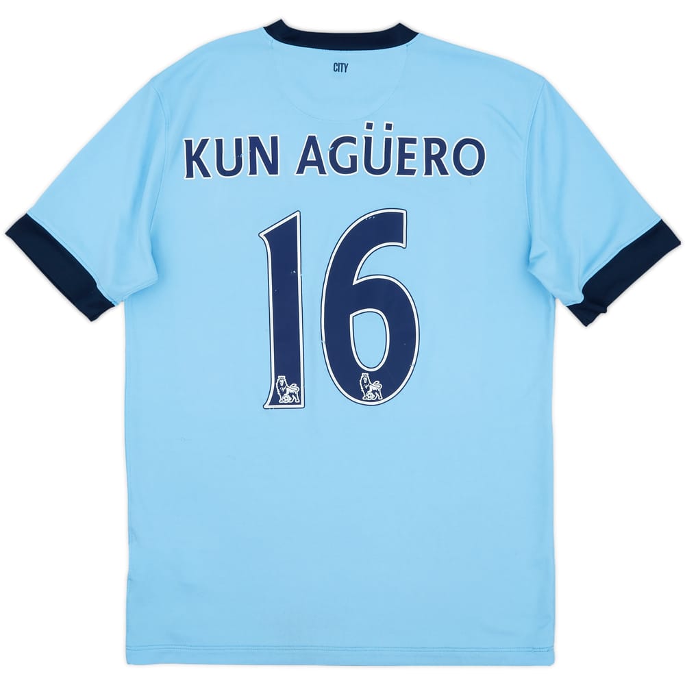 2014-15 Manchester City Home Shirt Kun Aguero #16 - 5/10 - (M)