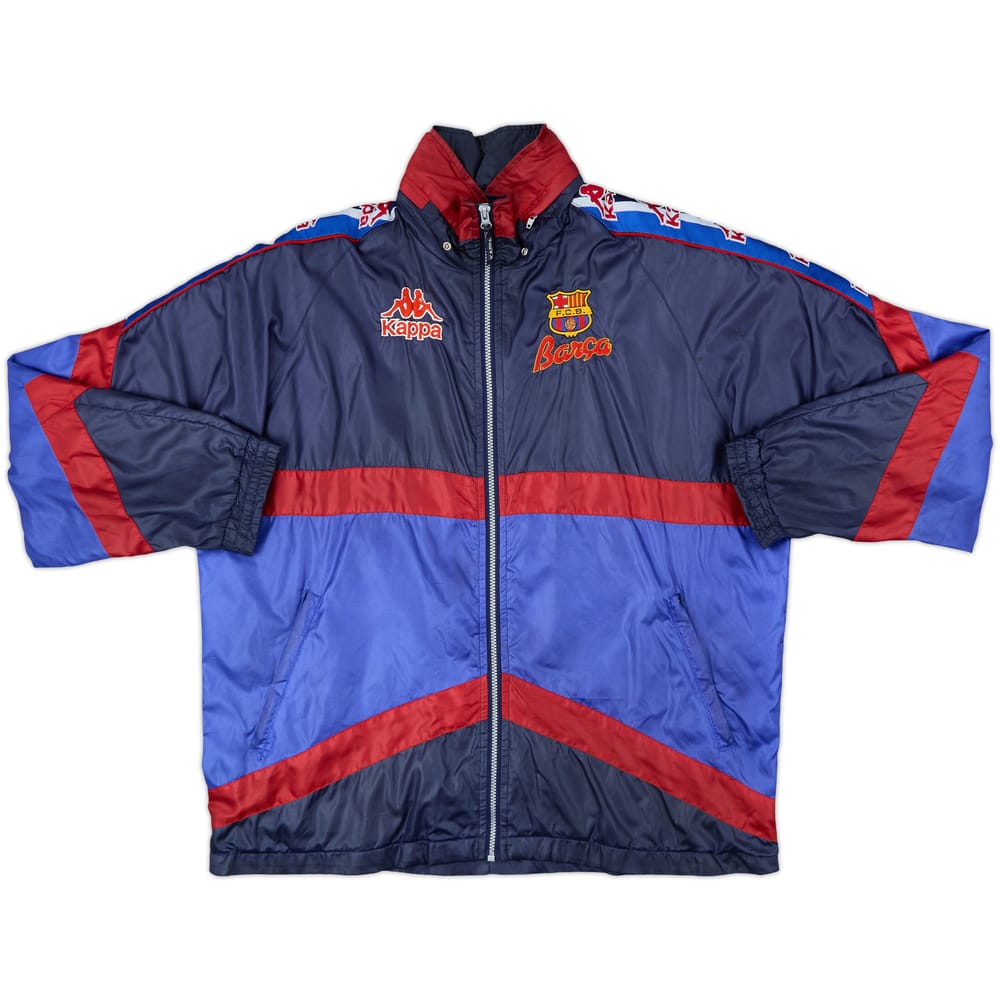 1995-97 Barcelona Kappa Hooded Rain Jacket - 8/10 - (L)