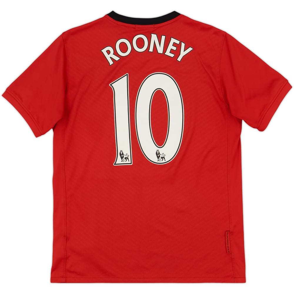 2009-10 Manchester United Home Shirt Rooney #10 - 6/10 - (XL.Boys)