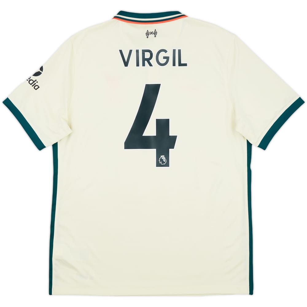 2021-22 Liverpool Away Shirt Virgil #4 (L)