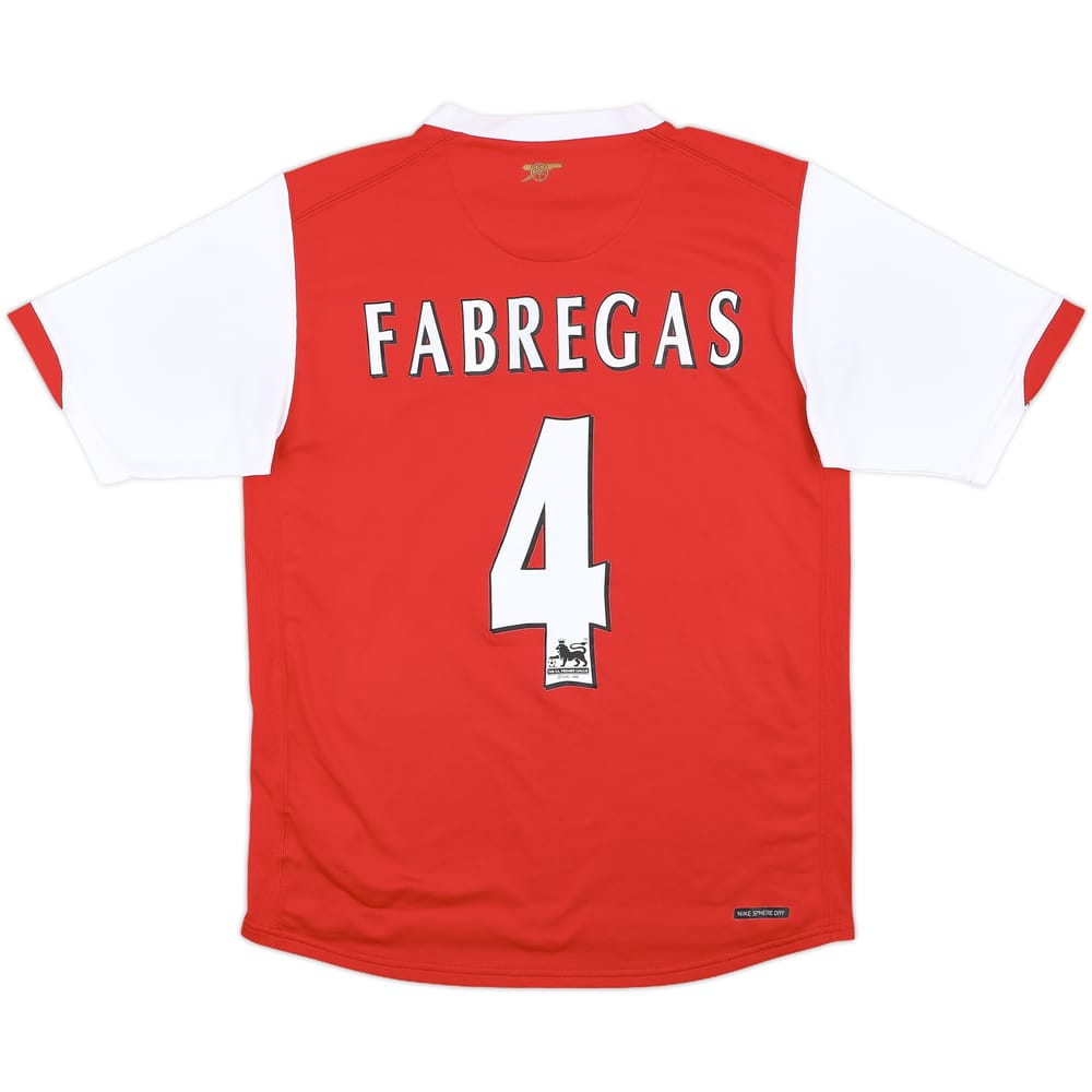 2006-08 Arsenal Home Shirt Fabregas #4 - 6/10 - (S)