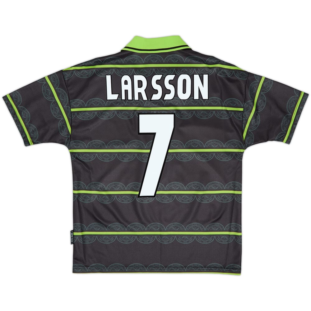 1998-99 Celtic Away Shirt Larsson #7 - 10/10 - (XL.Boys)