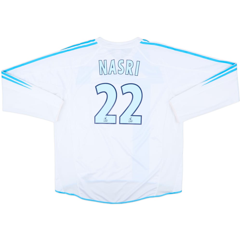 2004-05 Olympique Marseille Home L/S Shirt Nasri #22 - 8/10 - (XXL)