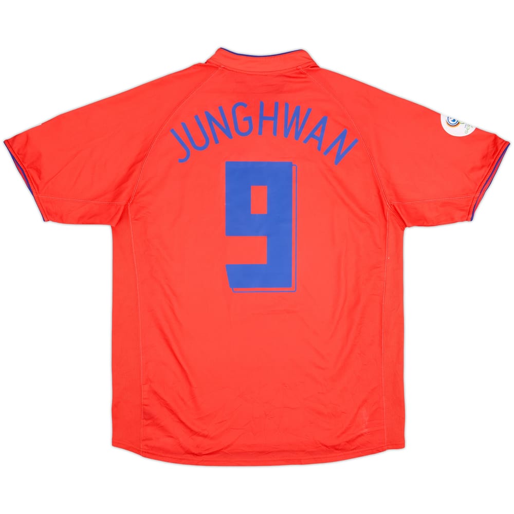 2006-08 South Korea Home Shirt Junghwan #9 - 8/10 - (L)